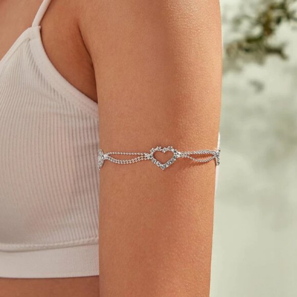 Arm Heart Adjustable Chain Bracelet - Picture 1 of 4
